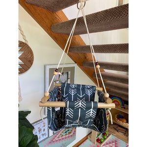 Handmade Boho Nursery Baby Swing